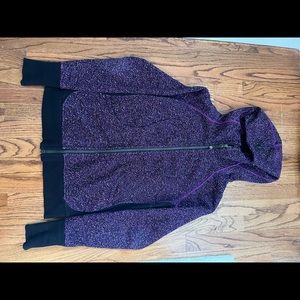Lulu lemon warm purple zip up sweatshirt, like new, size 6